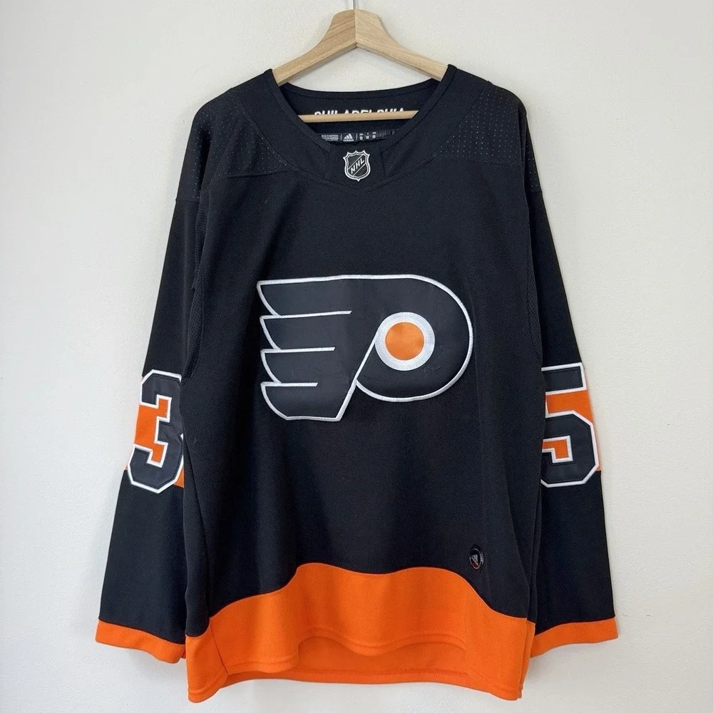Shayne Gostisbehere Philadelphia Flyers Adidas Black NHL Hockey Jersey - Size 50